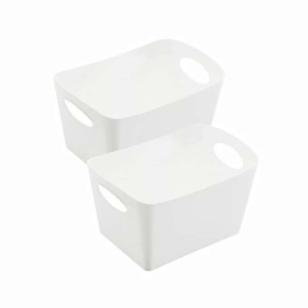 koziol BOXXX S Aufbewahrungsbox 1l Set, 3er-Set Aufbewahrungsboxen weiß günstig online kaufen