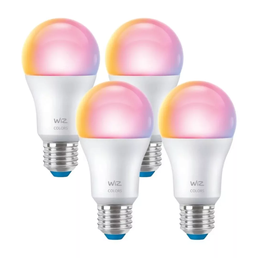 Wiz LED Smart Leuchtmittel E27 A60 RGBW 8,5W 806lm 4er Pack günstig online kaufen
