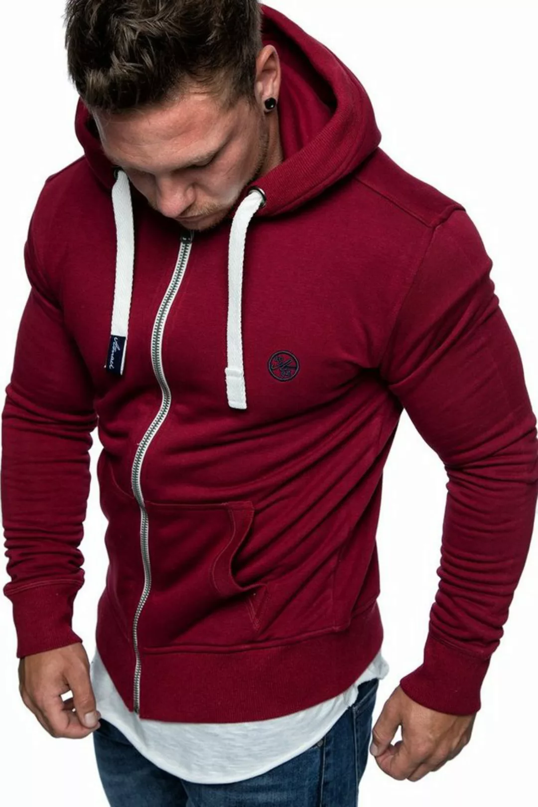 Amaci&Sons Kapuzenpullover TALLAHASSEE Herren Zipper Hoodie Herren Basic Ko günstig online kaufen