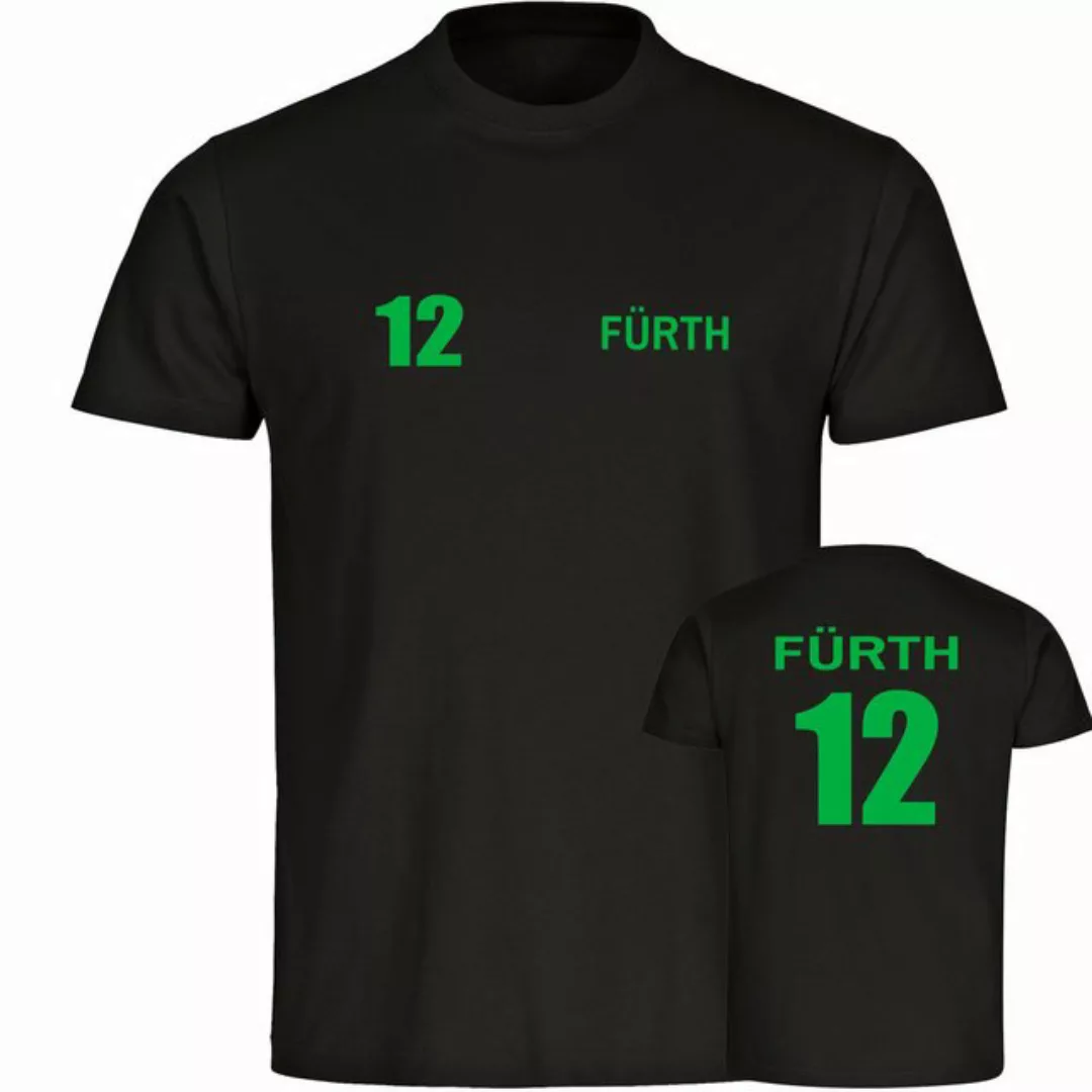 multifanshop T-Shirt Herren Fürth - Trikot Nummer 12 - Männer günstig online kaufen