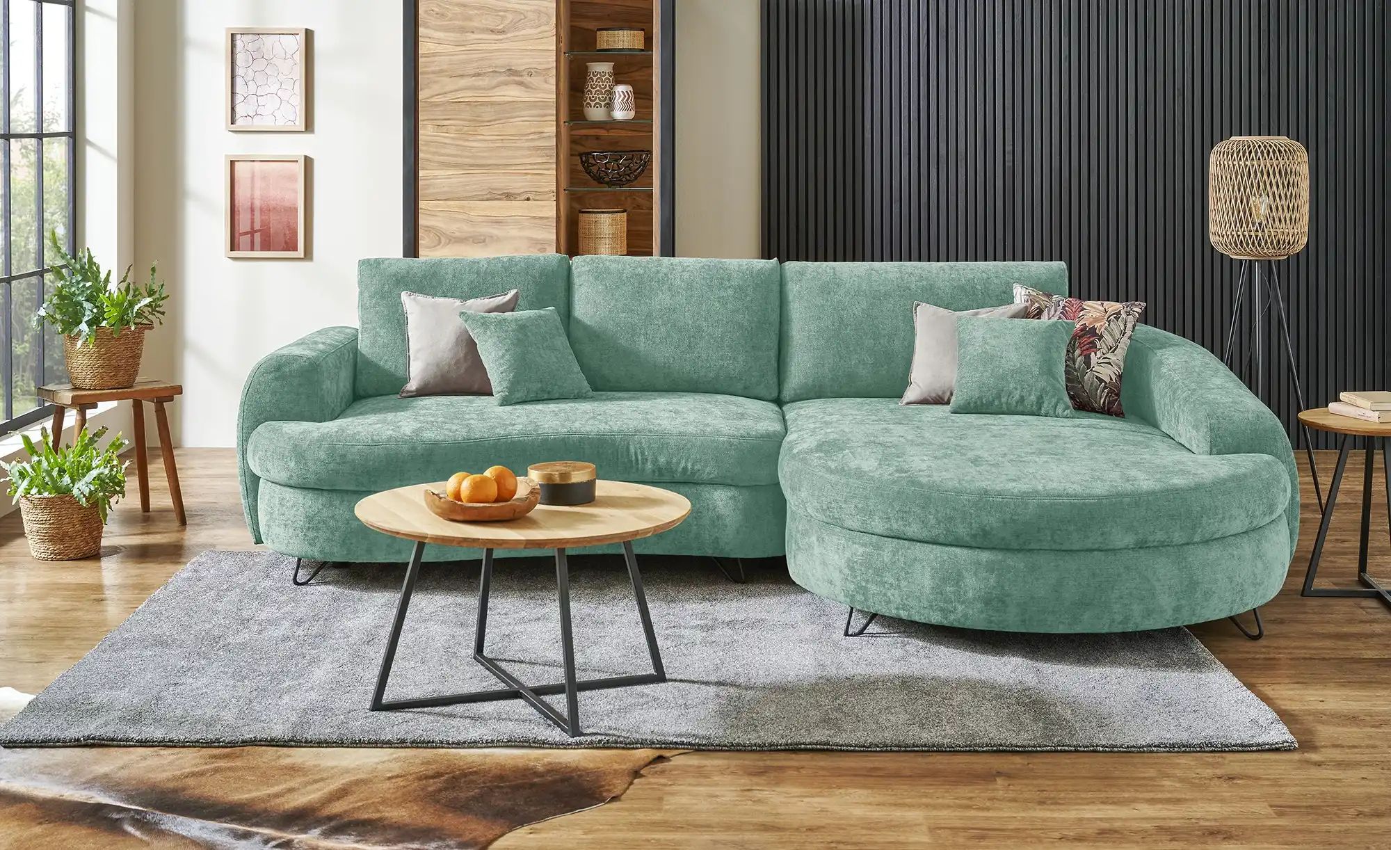 switch Ecksofa  Ariana ¦ türkis/petrol ¦ Maße (cm): B: 302 Polstermöbel > S günstig online kaufen