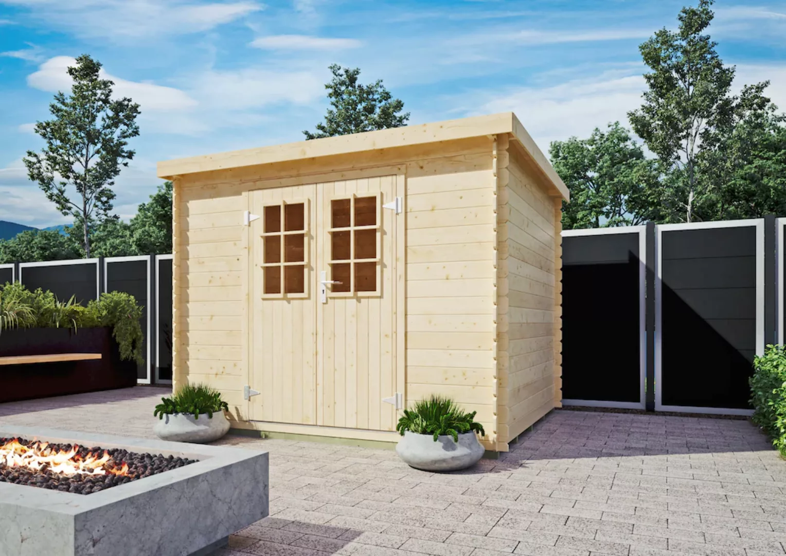 Kiehn-Holz Gartenhaus "Hummelsee 1" günstig online kaufen
