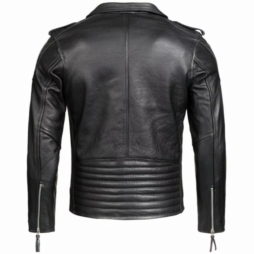 PAULGOS Lederjacke Herren Biker Jacke Motorradjacke Motorrad 100% Echtleder günstig online kaufen