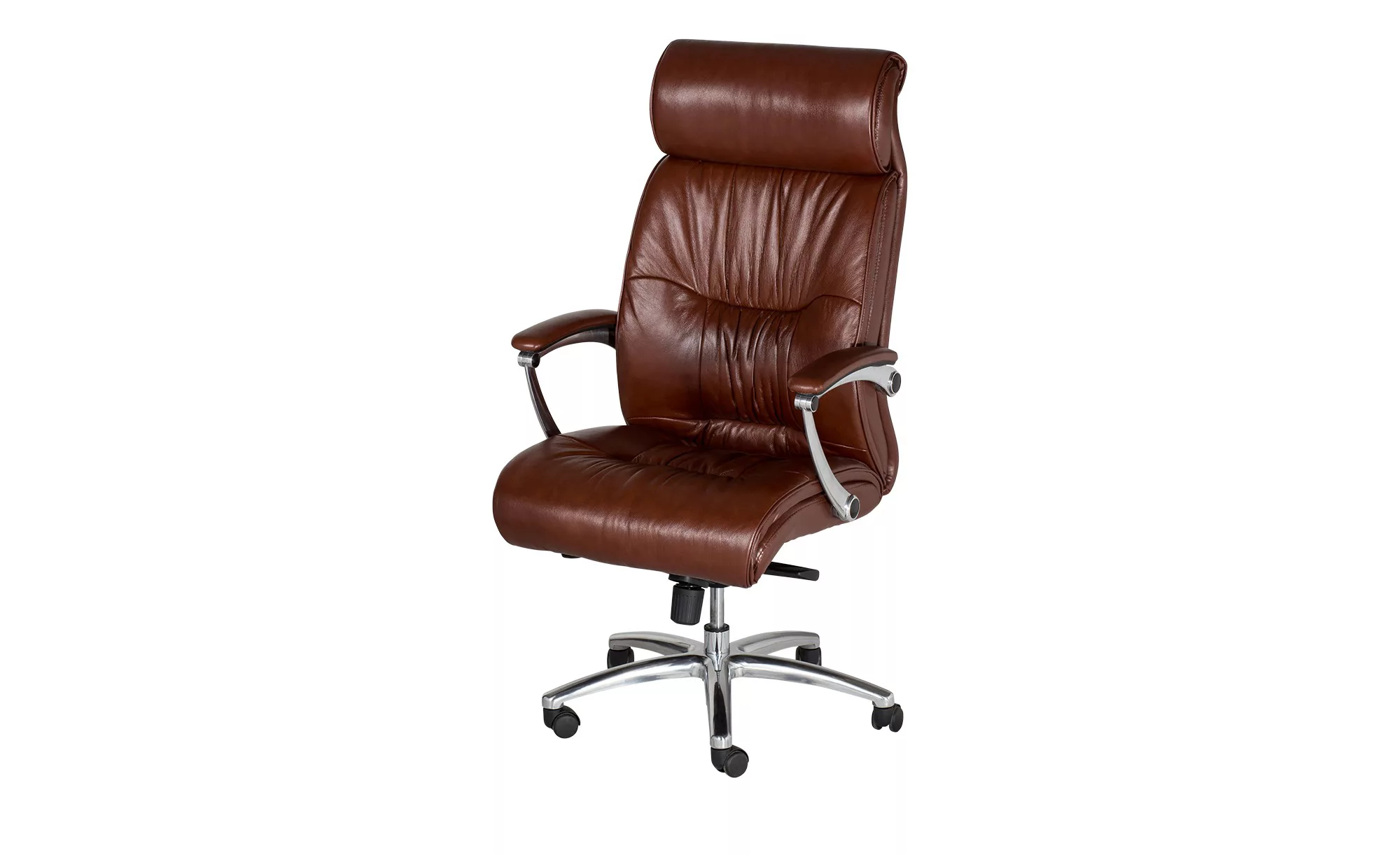 Leder-Chefsessel - braun - Stühle > Bürostühle > Drehstühle - Möbel Kraft günstig online kaufen