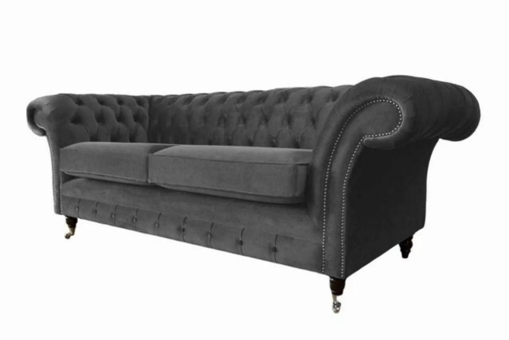 JVmoebel Sofa Sofa 3 Sitzer Luxus Textil Chesterfield Couch Sofas Polster D günstig online kaufen