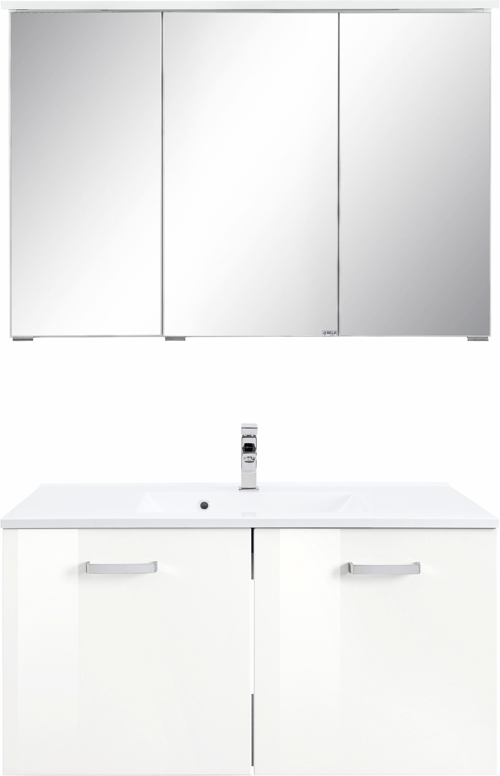 welltime Badmöbel-Set »Ravenna«, (2 St.), Breite 90 cm, Spiegelschrank und günstig online kaufen