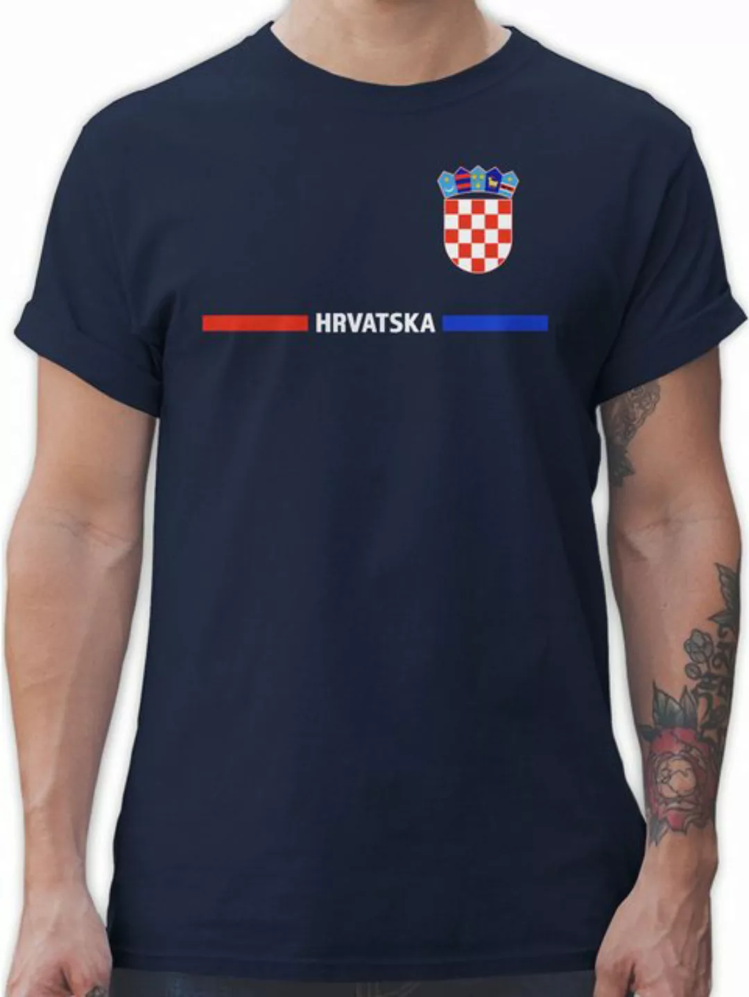 Shirtracer T-Shirt Kroatisches Trikot Wappen, Hrvatska mit Stolz, Hrvatska- günstig online kaufen