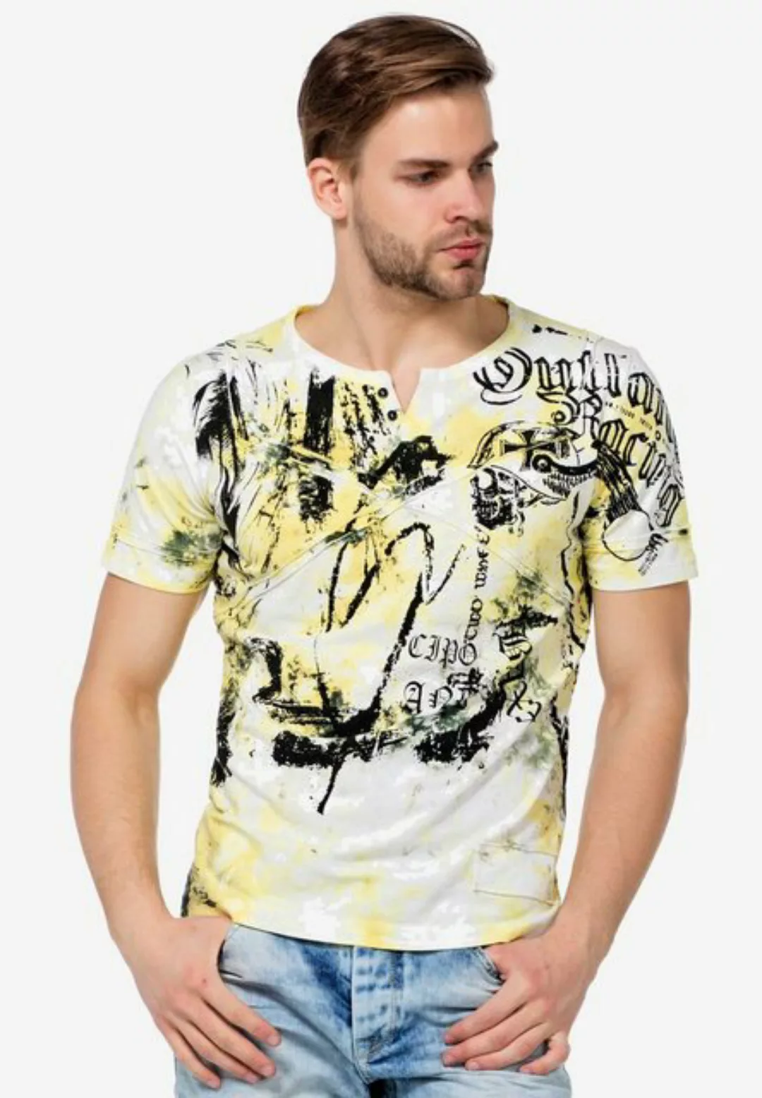 Cipo & Baxx T-Shirt mit coolen Design-Prints günstig online kaufen