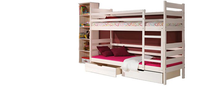 Xlmoebel Bett Doppelstock-Hochbett für Kinder mit Bettkasten in verschieden günstig online kaufen