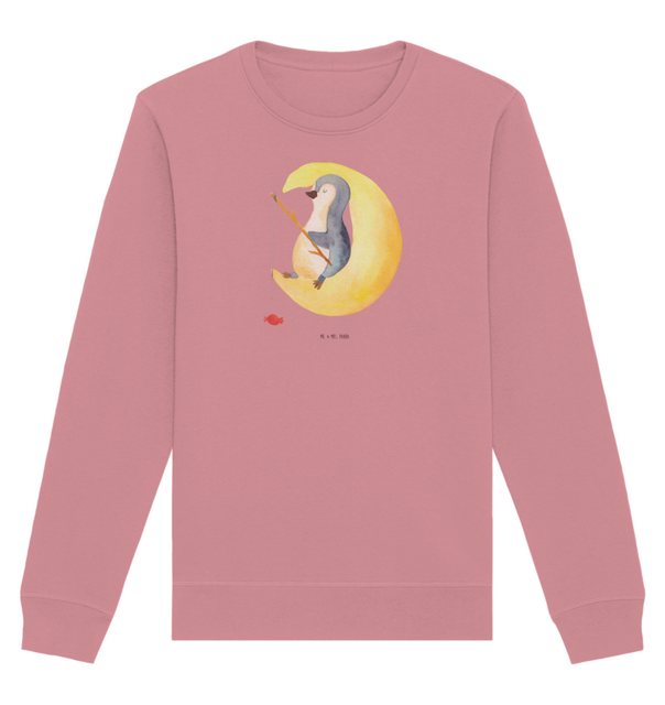 Mr. & Mrs. Panda Longpullover Größe L Pinguin Mond - Canyon Pink - Geschenk günstig online kaufen