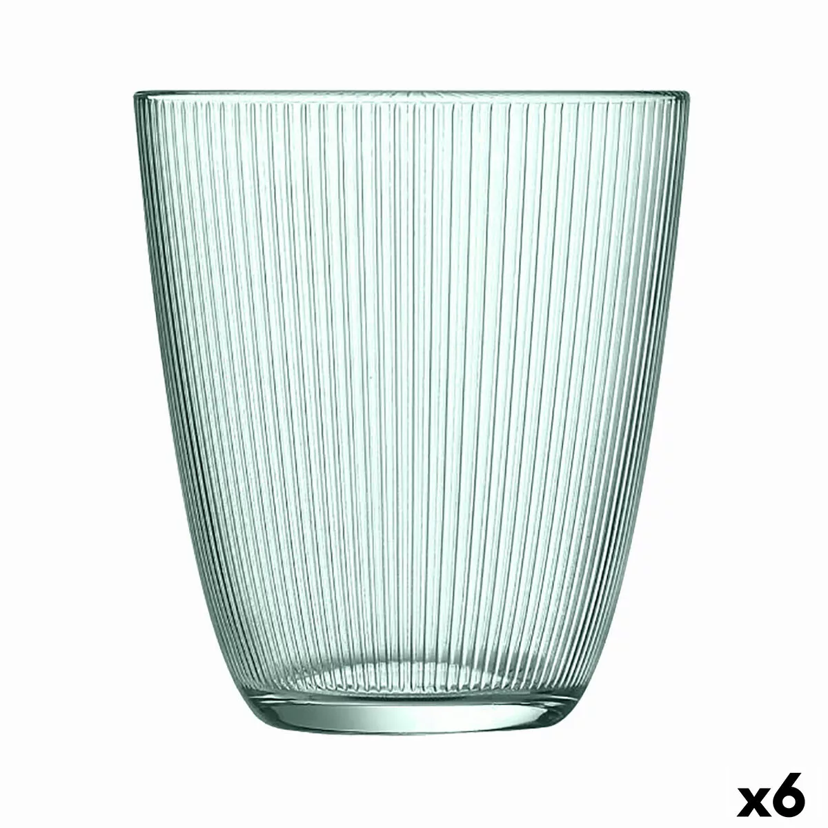 Becher Luminarc Concepto Stripy Grün Glas (310 Ml) (6 Stück) günstig online kaufen