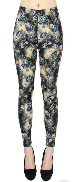 dy_mode Leggings Damen Leggings Blumen Muster Bunte Yogahose Fitness Leggin günstig online kaufen