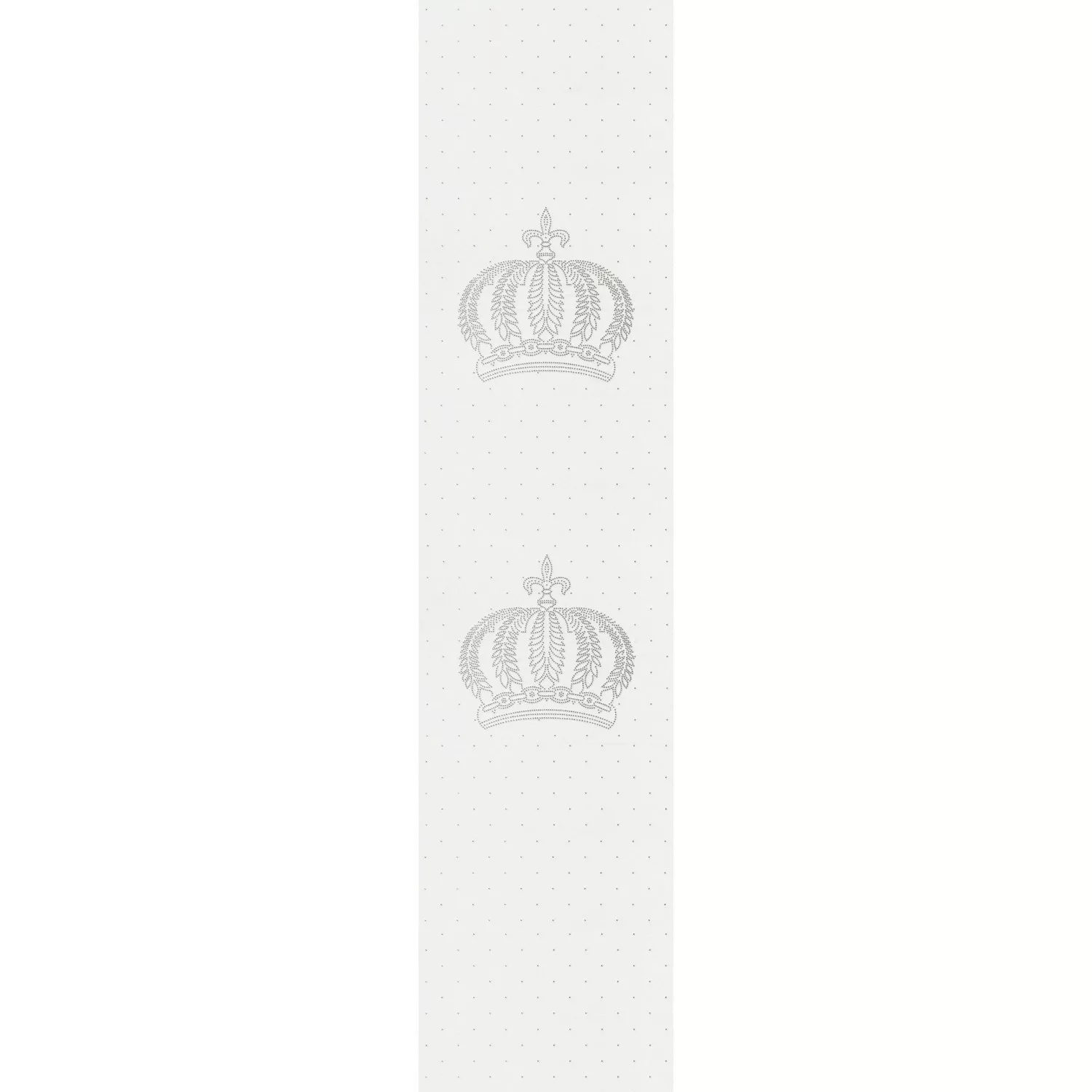 Marburg Vliestapete Ornamental Kronen Weiß 3,3 m x 0,70 m FSC® günstig online kaufen