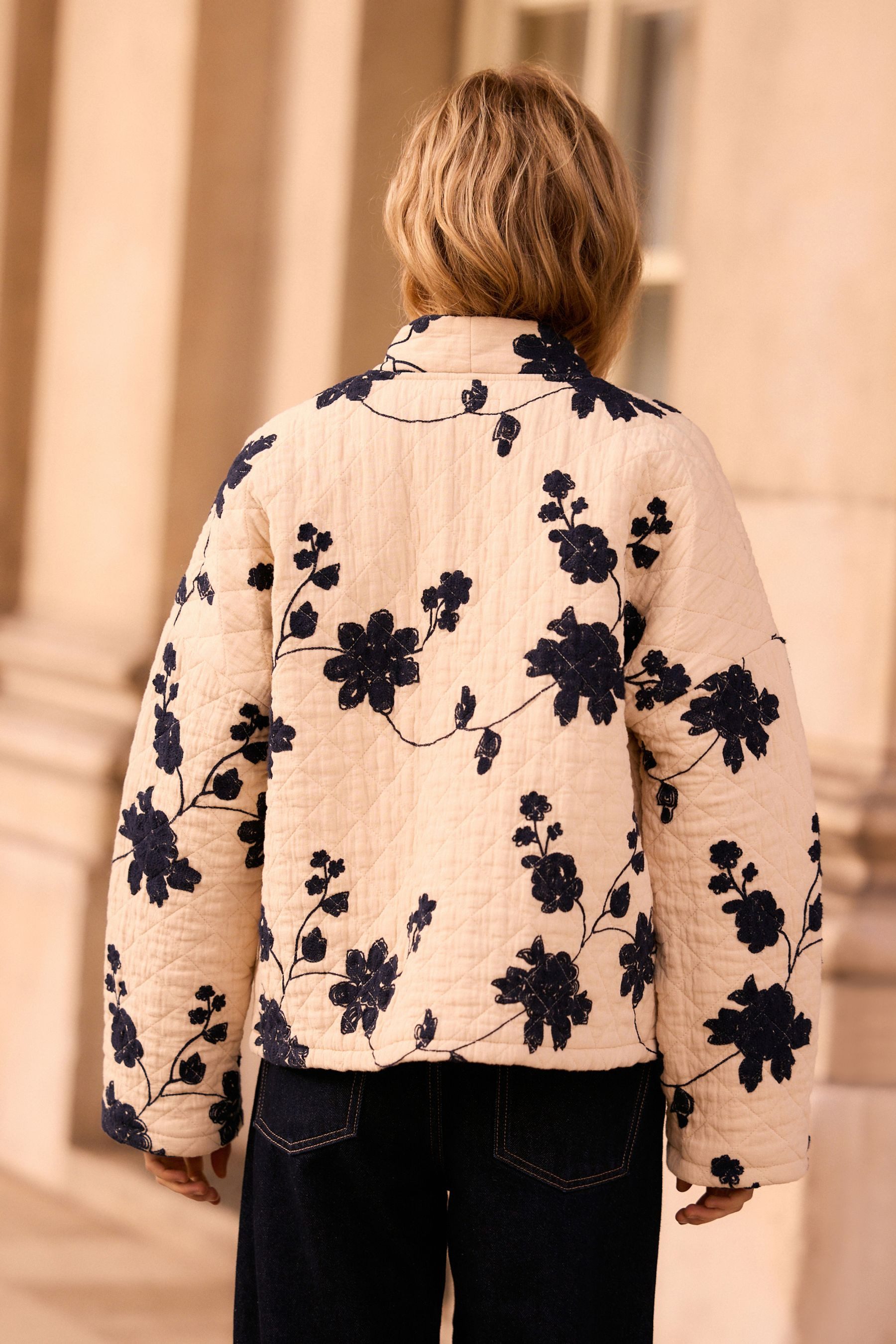 Next Steppjacke Gesteppte Jacke mit Stickerei, günstig online kaufen