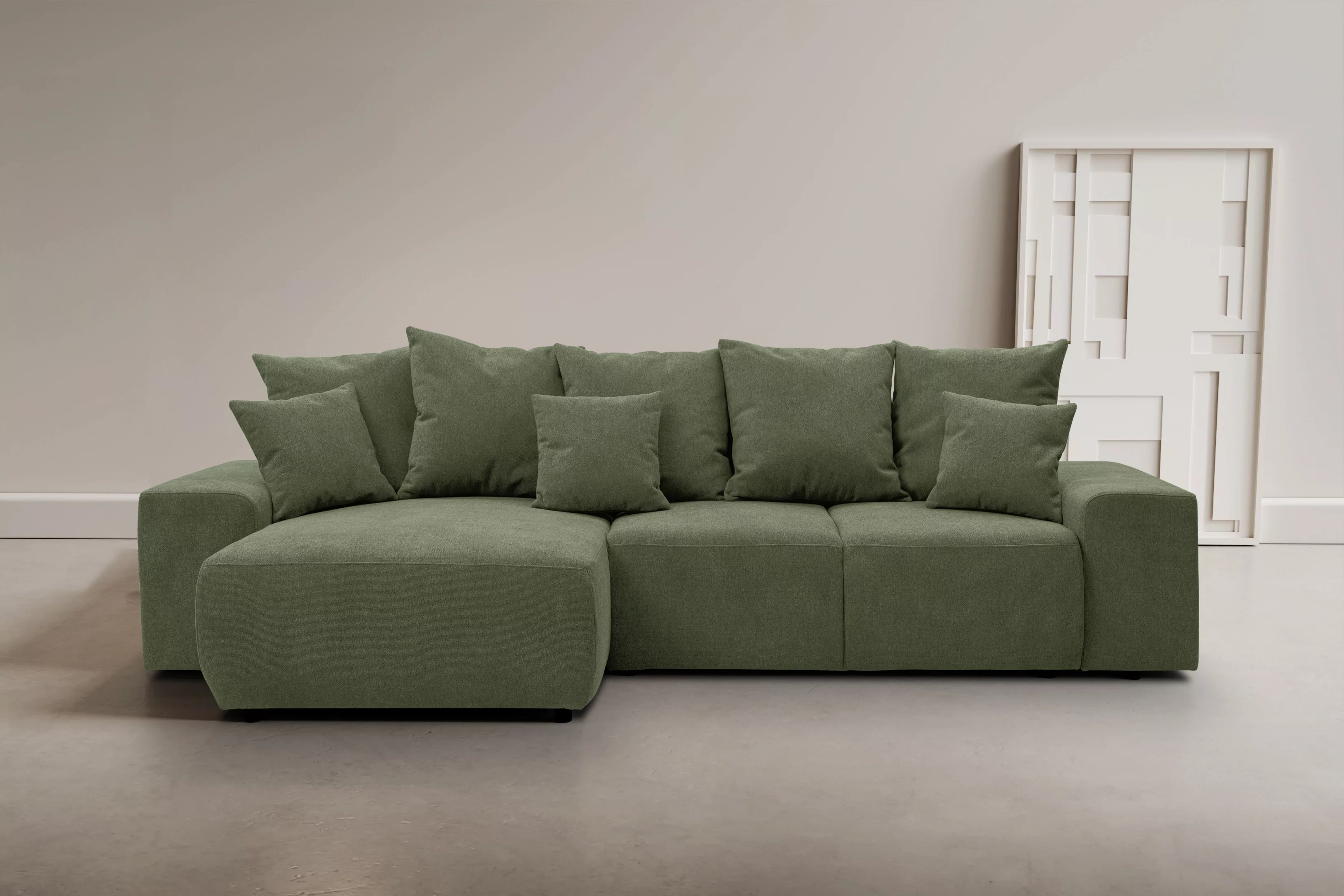 WERK2 Ecksofa "Riwa, modernes Sofa zum Kuscheln und Entspannen, Breite 300c günstig online kaufen