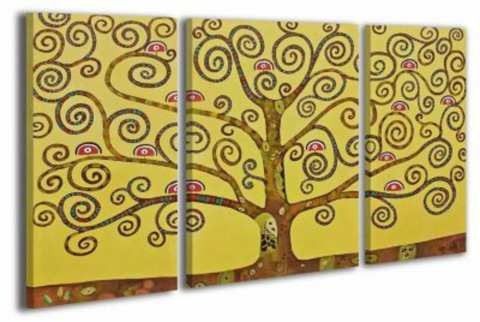 YS-Art™ "Gemälde Acryl ""Paradiesbaum"" handgemalt auf Leinwand 120x80 cm" günstig online kaufen