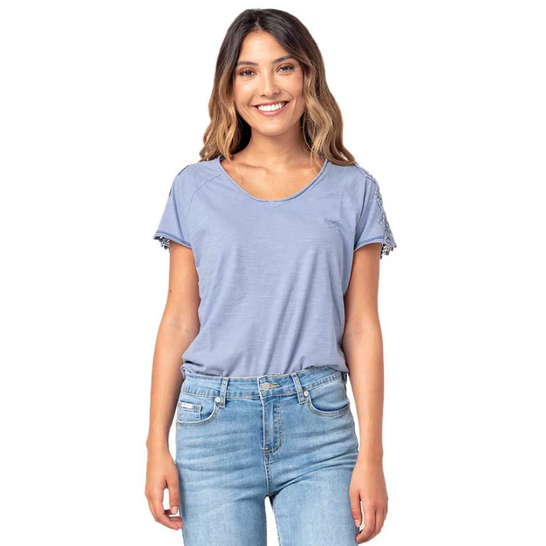 Rip Curl Lovely Kurzärmeliges T-shirt M Denim Blue günstig online kaufen
