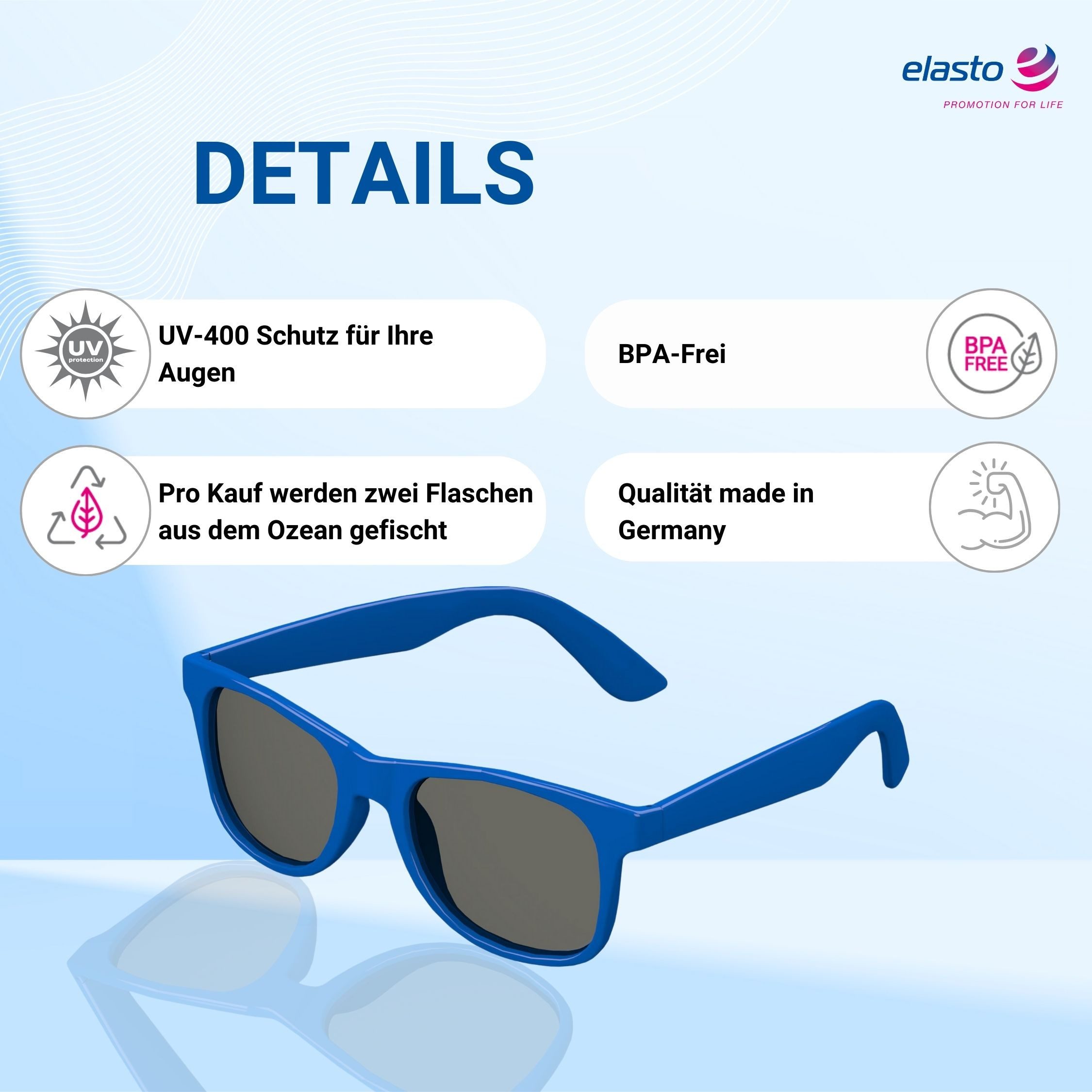 elasto Sonnenbrille BEACH Brille mit UV400 günstig online kaufen