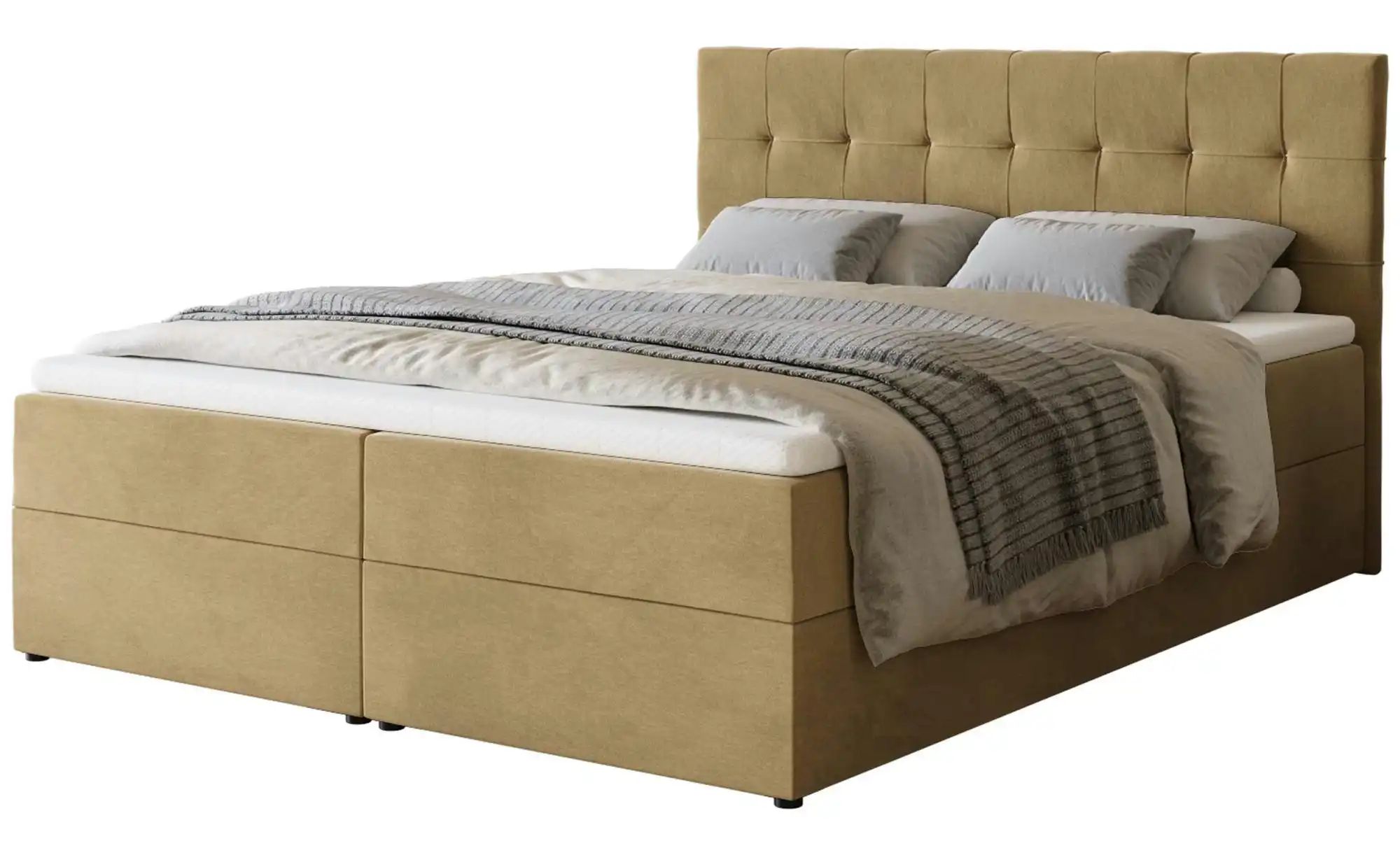 Boxbett mit Stauraum Dartford ¦ beige ¦ Maße (cm): B: 160 H: 102 Betten > P günstig online kaufen