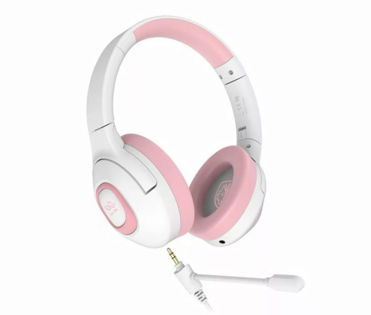 Sades Shaman SA-724 Gaming Headset, weiß/pink, USB, kabelgebunden Gaming-He günstig online kaufen