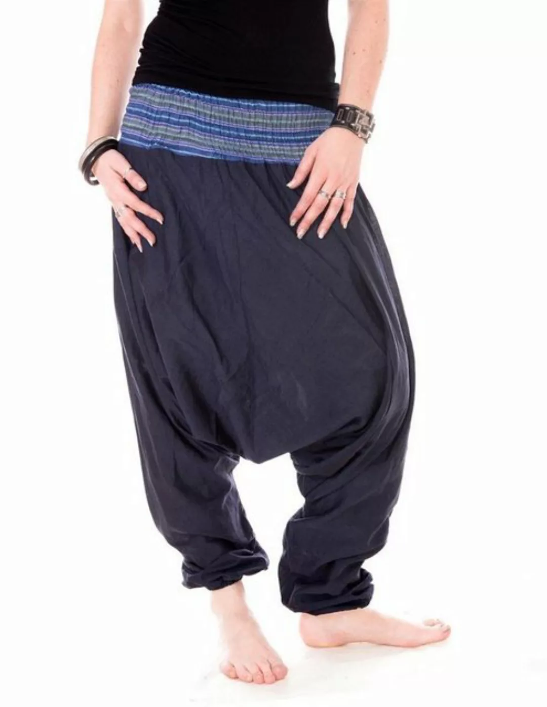 Vishes Haremshose Luftige Sommerhose Haremshose Pluderhose Baggahose, Yogah günstig online kaufen