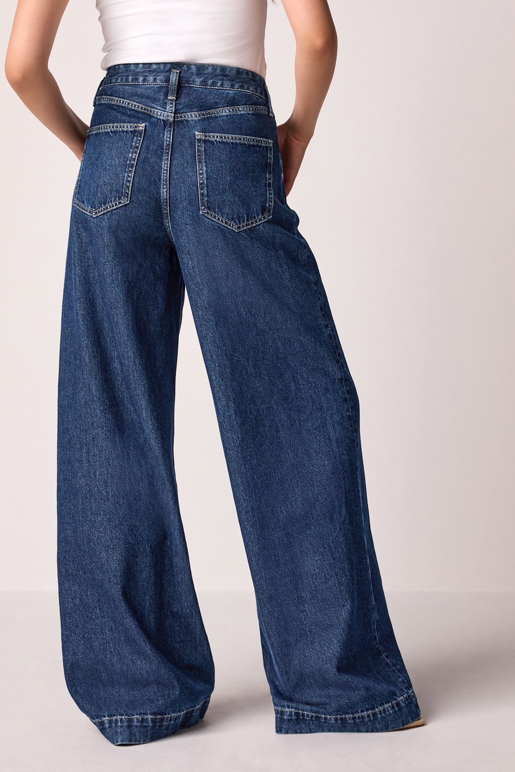 Next Weite Jeans Palazzo-Jeans mit weitem günstig online kaufen