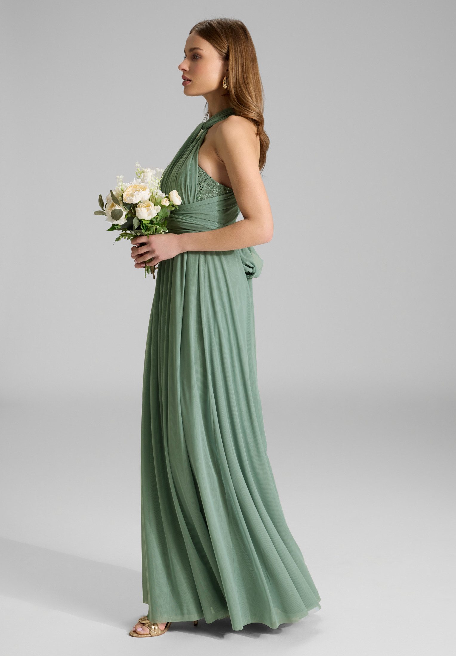 SWING Abendkleid Figurbetonte Passform mit fließendem günstig online kaufen