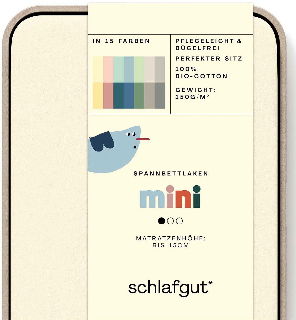 Schlafgut Spannbettlaken Casual Mini Spannbettlaken, Jersey, günstig online kaufen