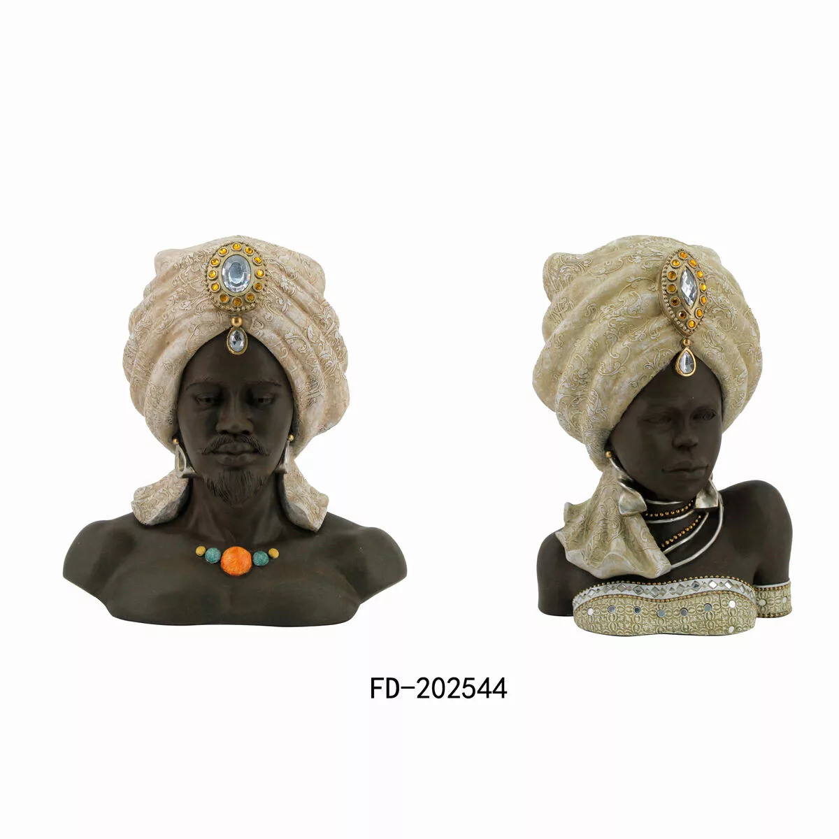 Deko-figur Dkd Home Decor Harz Afrikanerin (32 X 22,5 X 35 Cm) (2 Stück) günstig online kaufen