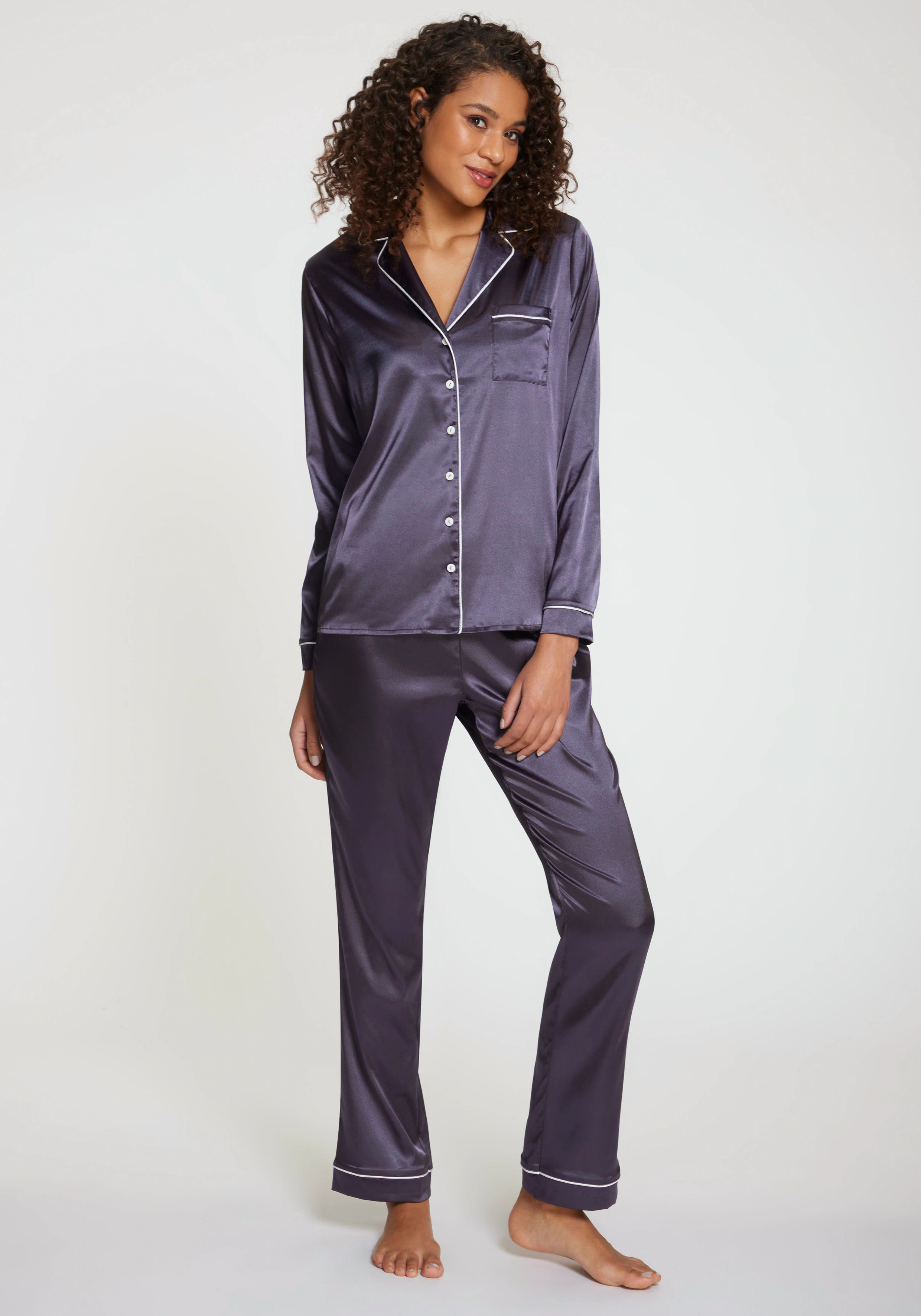 s.Oliver Pyjama, (Set, 3-teilig), incl. Schlafmaske günstig online kaufen