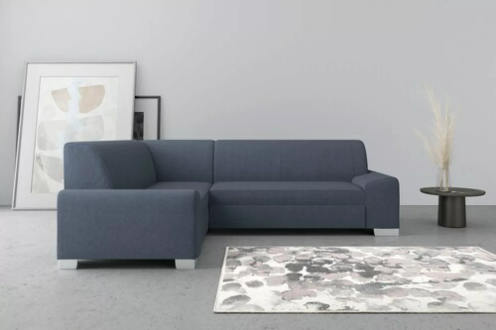 DOMO collection Ecksofa "Anzio L-Form", Wahlweise mit Bettfunktion und Fede günstig online kaufen