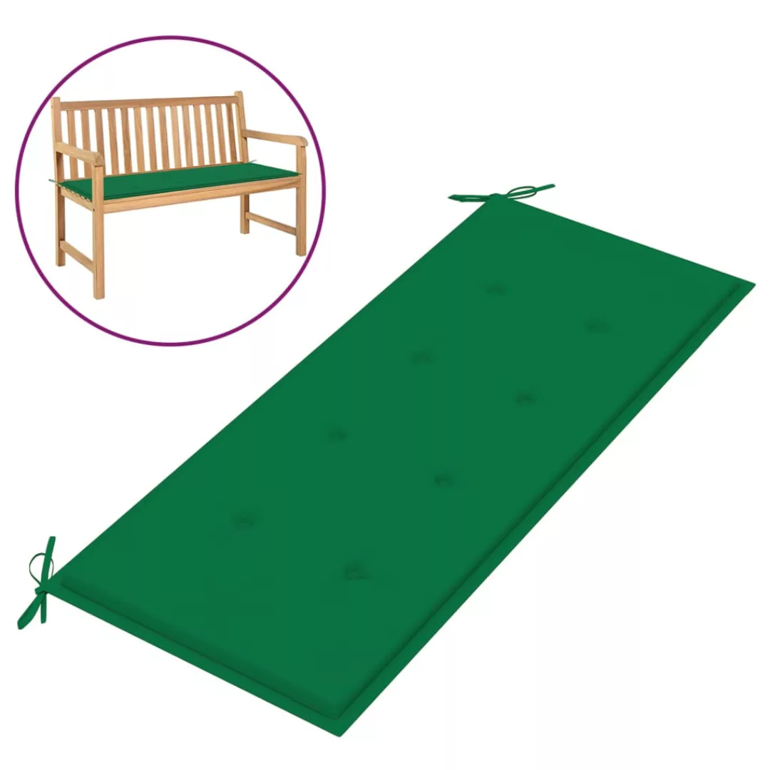 vidaXL Sitzauflage Gartenbank-Auflage Grün 120x50x4 cm günstig online kaufen