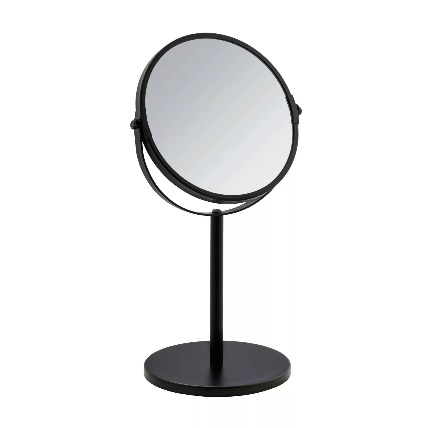 Wenko Kosmetik-Standspiegel Assisi  Stahl 18.5 x 34.5 x 15 cm Schwarz günstig online kaufen