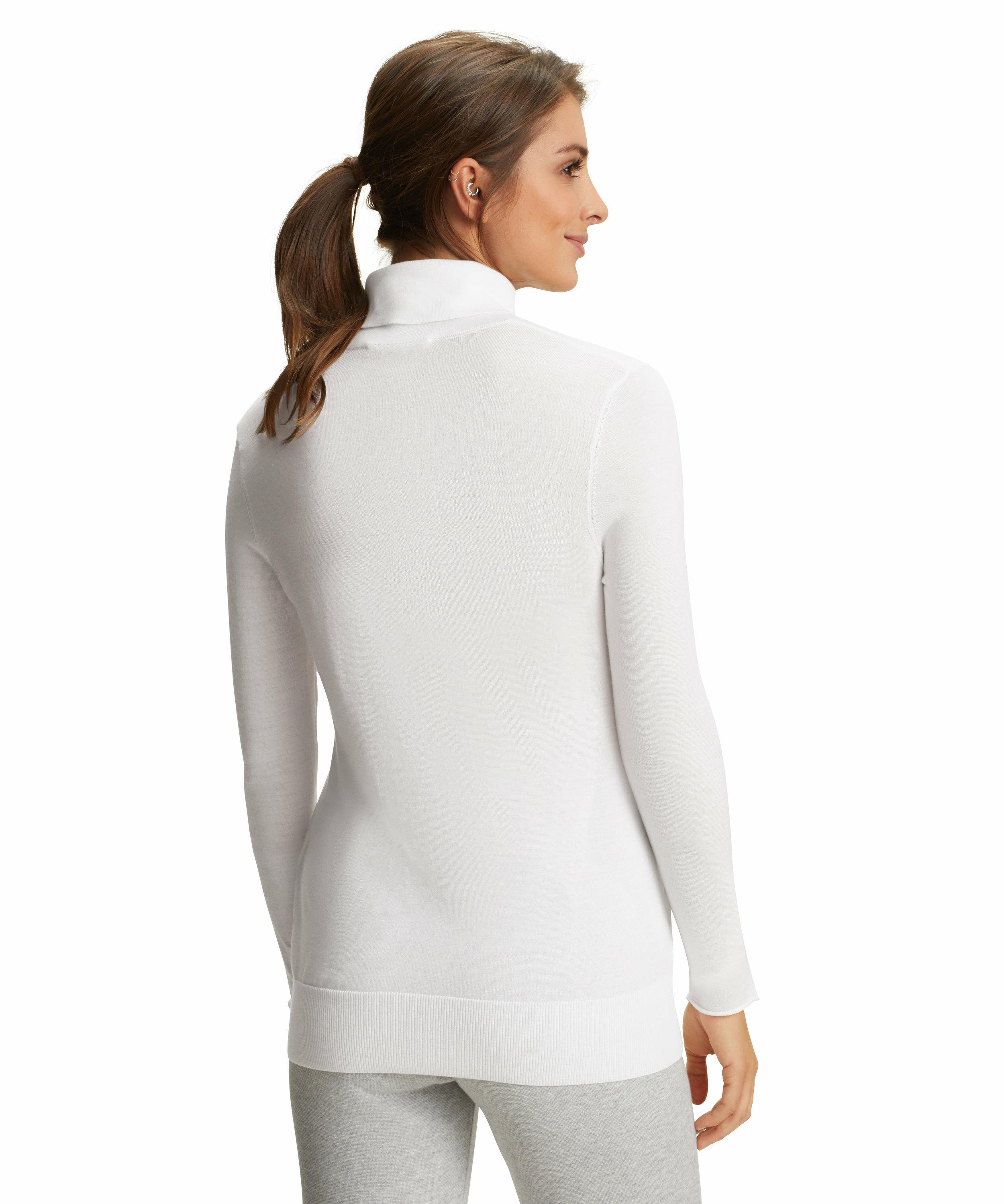 FALKE Damen Pullover Rollkragen, XS, Weiß, Uni, Wolle, 64156-286001 günstig online kaufen