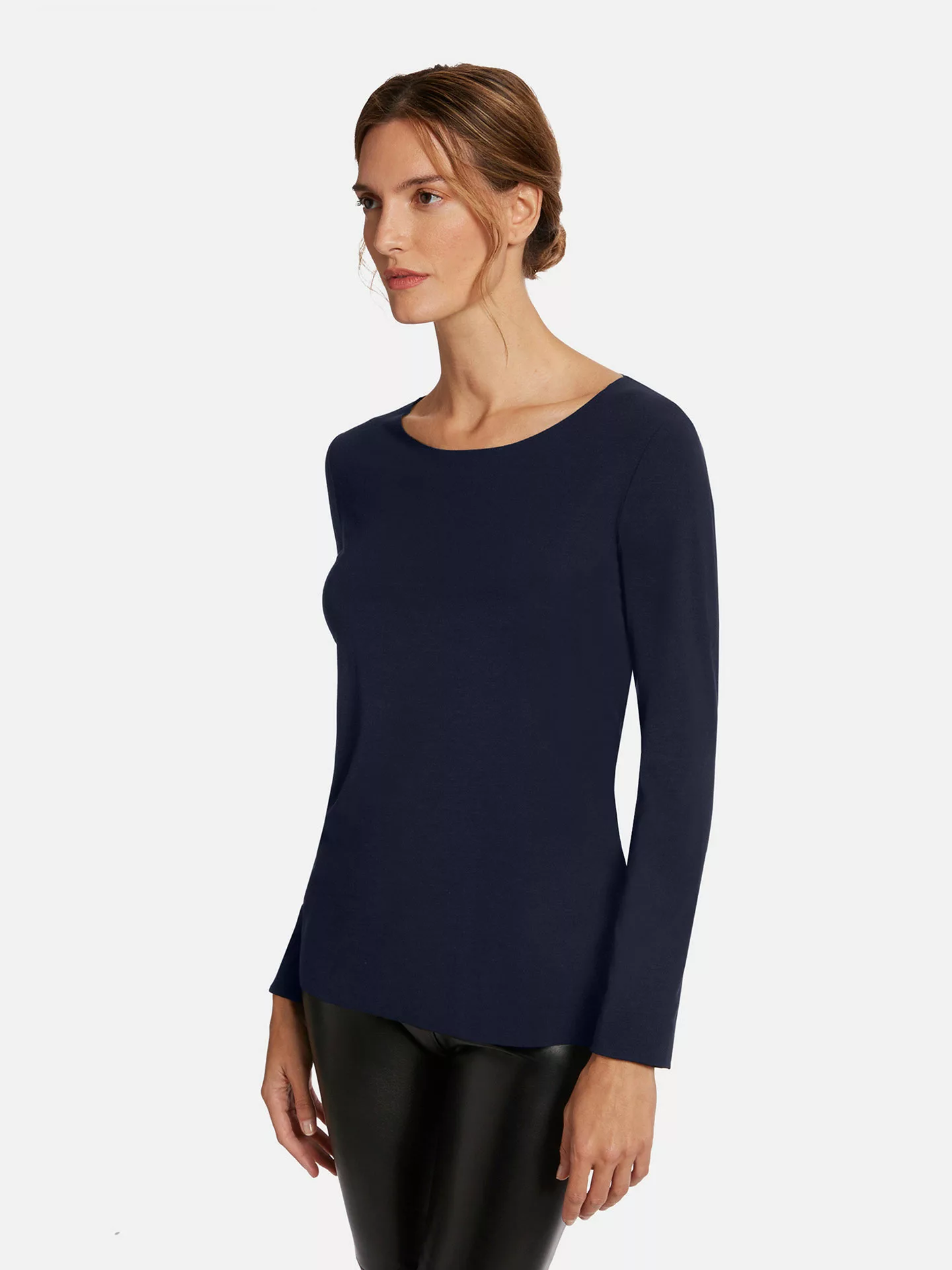 Wolford - Aurora Pure Pullover, Frau, navy opal, Größe: M günstig online kaufen