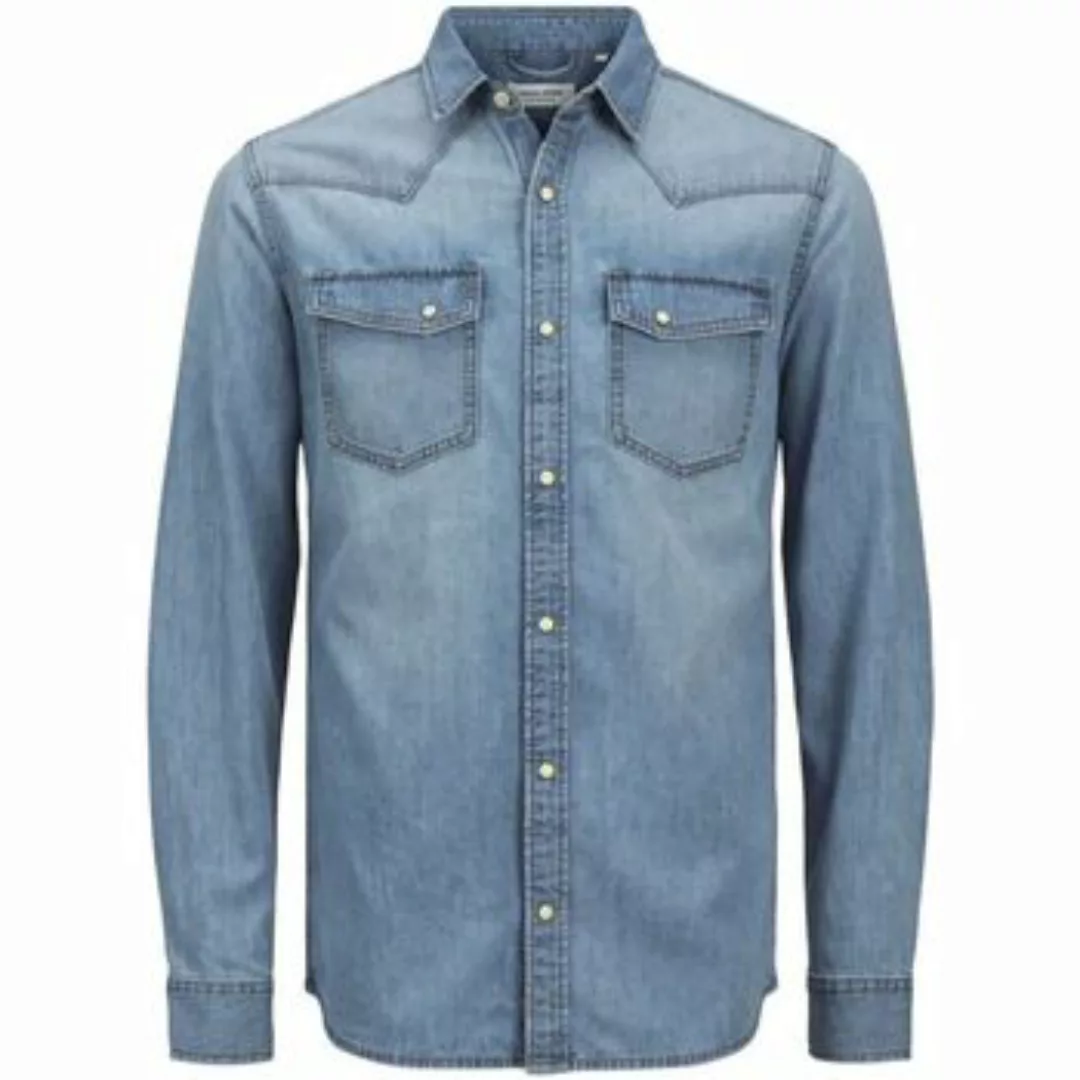 Jack & Jones  Hemdbluse 12249236 MILLER-BLUE DENIM günstig online kaufen