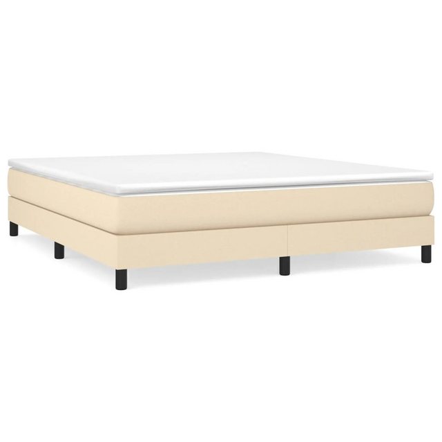 vidaXL Boxspringbett Boxspringbett mit Matratze Creme 180x200 cm Stoff Bett günstig online kaufen