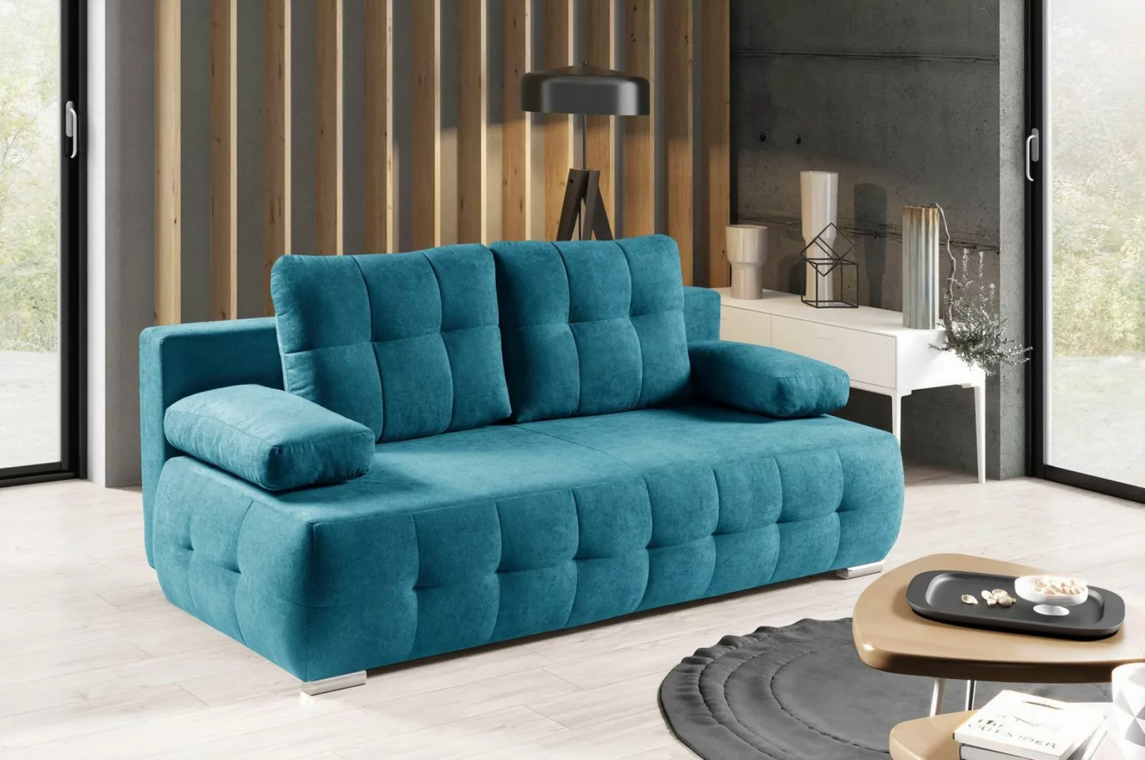 WERK2 Schlafsofa Indigo, 2-Sitzer Sofa und Schlafcouch mit Federkern & Bett günstig online kaufen