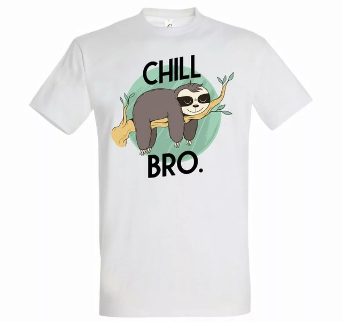 Youth Designz T-Shirt Chill Bro Herren Shirt mit trendigem Faultier Frontpr günstig online kaufen