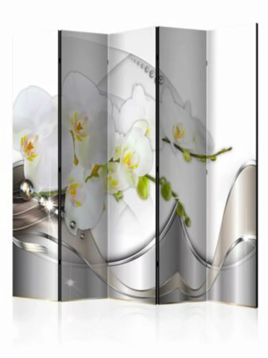 artgeist Paravent Pearl Dance of Orchids II [Room Dividers] braun-kombi Gr. günstig online kaufen
