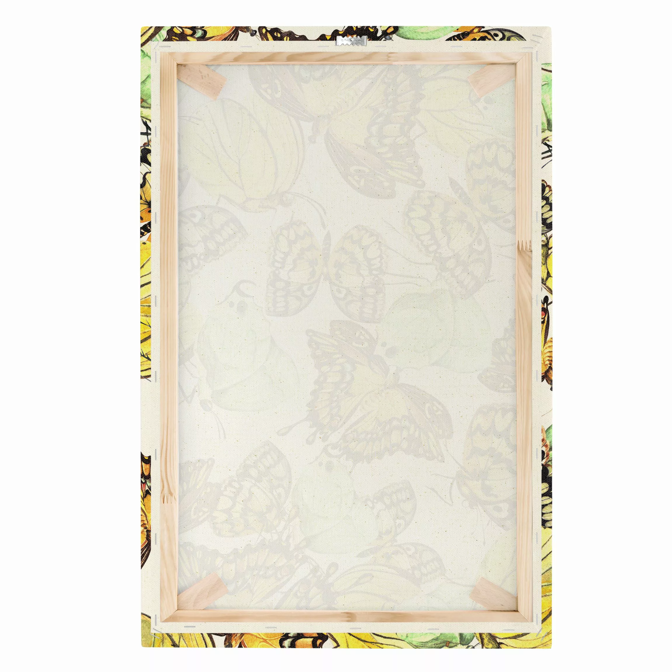 Leinwandbild auf Naturcanvas Schwarm von Gelben Schmetterlingen günstig online kaufen