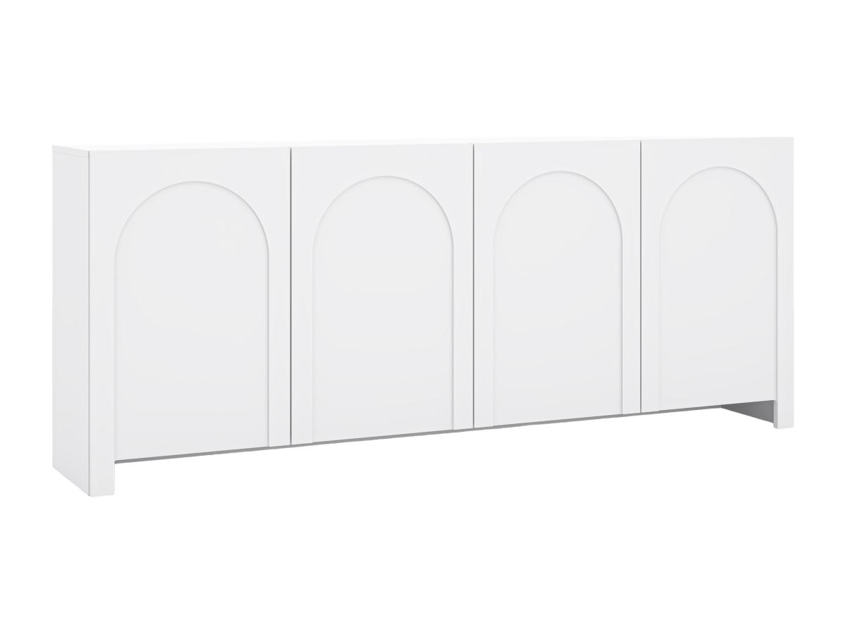 Sideboard mit 4 Türen - MDF - Weiß - DELANYA günstig online kaufen