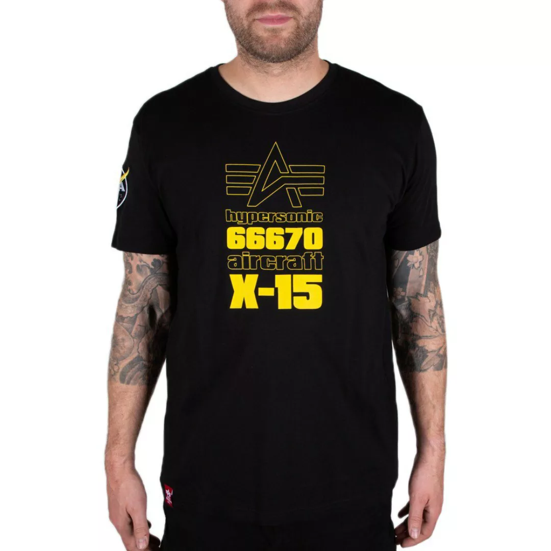 Alpha Industries X-15 Kurzärmeliges T-shirt M Black günstig online kaufen