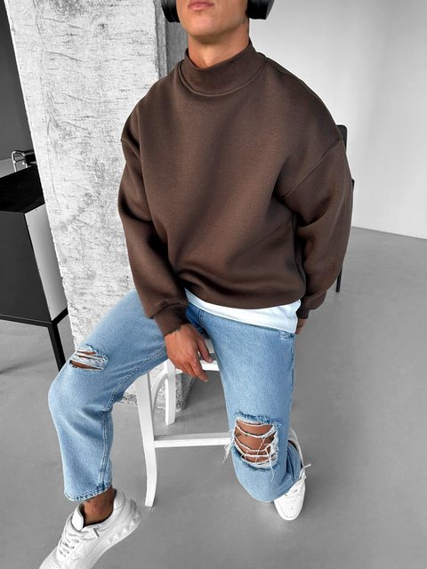 Abluka Sweatshirt BOXY OVERSIZED FLEECE SWEATSHIRT – DER INBEGRIFF VON LÄSS günstig online kaufen