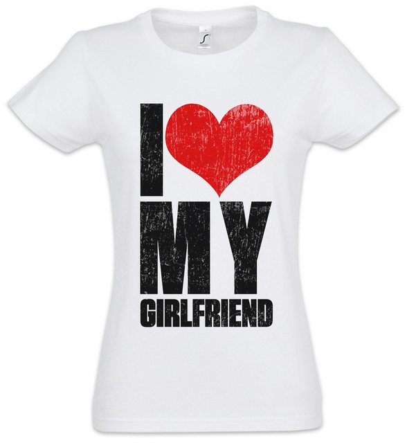 Urban Backwoods Print-Shirt I Love My Girlfriend Damen T-Shirt Valentines D günstig online kaufen