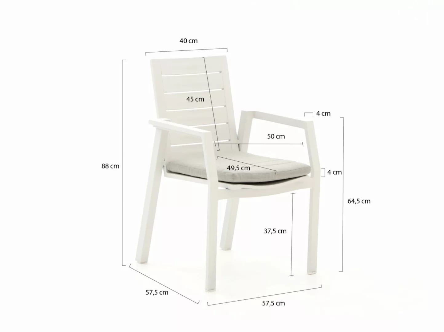 Bellagio Leggo 270 cm Gartenmöbel-Set 11-teilig stapelbar günstig online kaufen