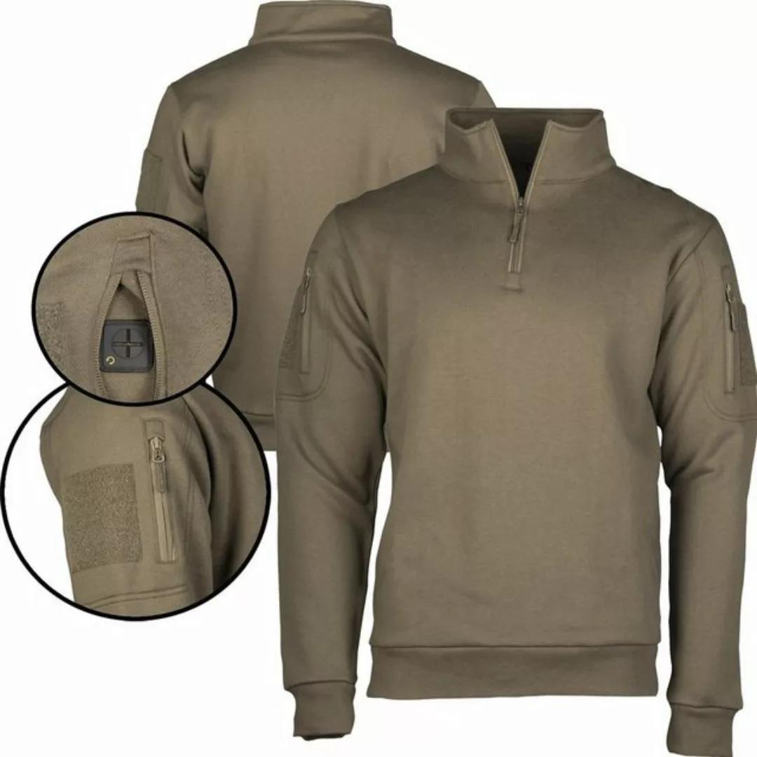 Mil-Tec Strickpullover Militär Tactical Sweatshirt mit Zipper günstig online kaufen