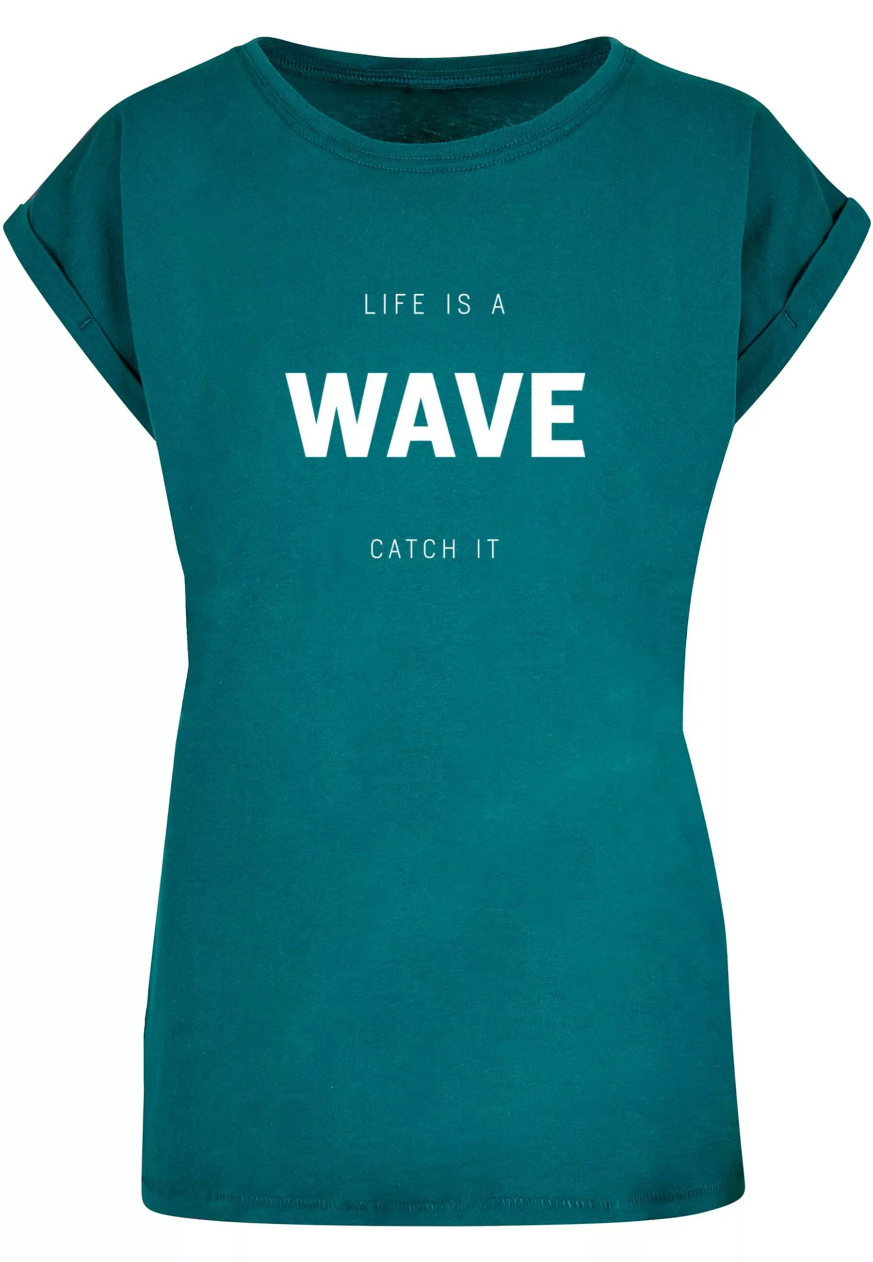 Merchcode T-Shirt "Merchcode Damen Ladies Summer - Life is a wave T-Shirt" günstig online kaufen