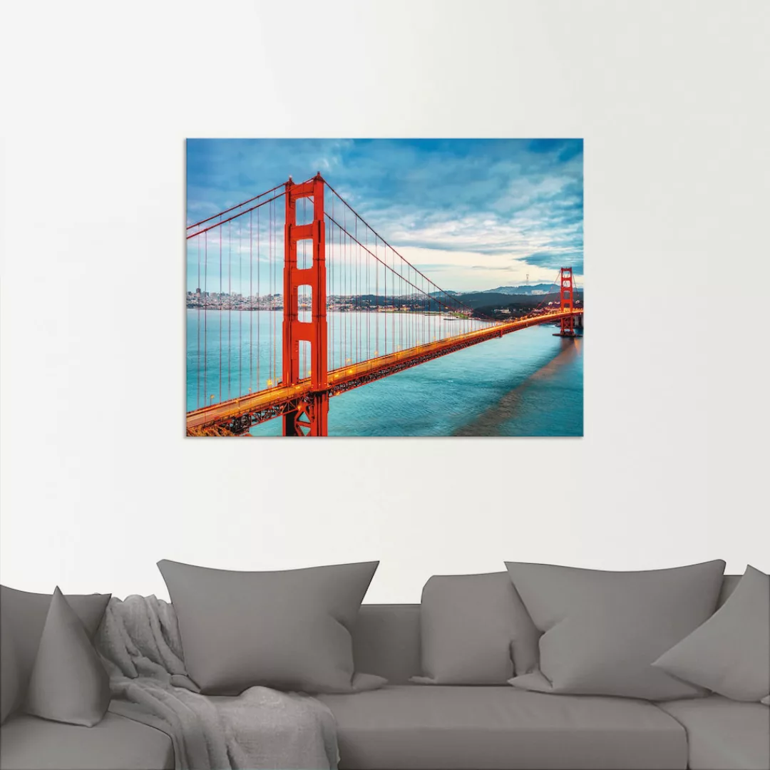 Artland Wandbild »Golden Gate Bridge«, Brücken, (1 St.), als Alubild, Outdo günstig online kaufen