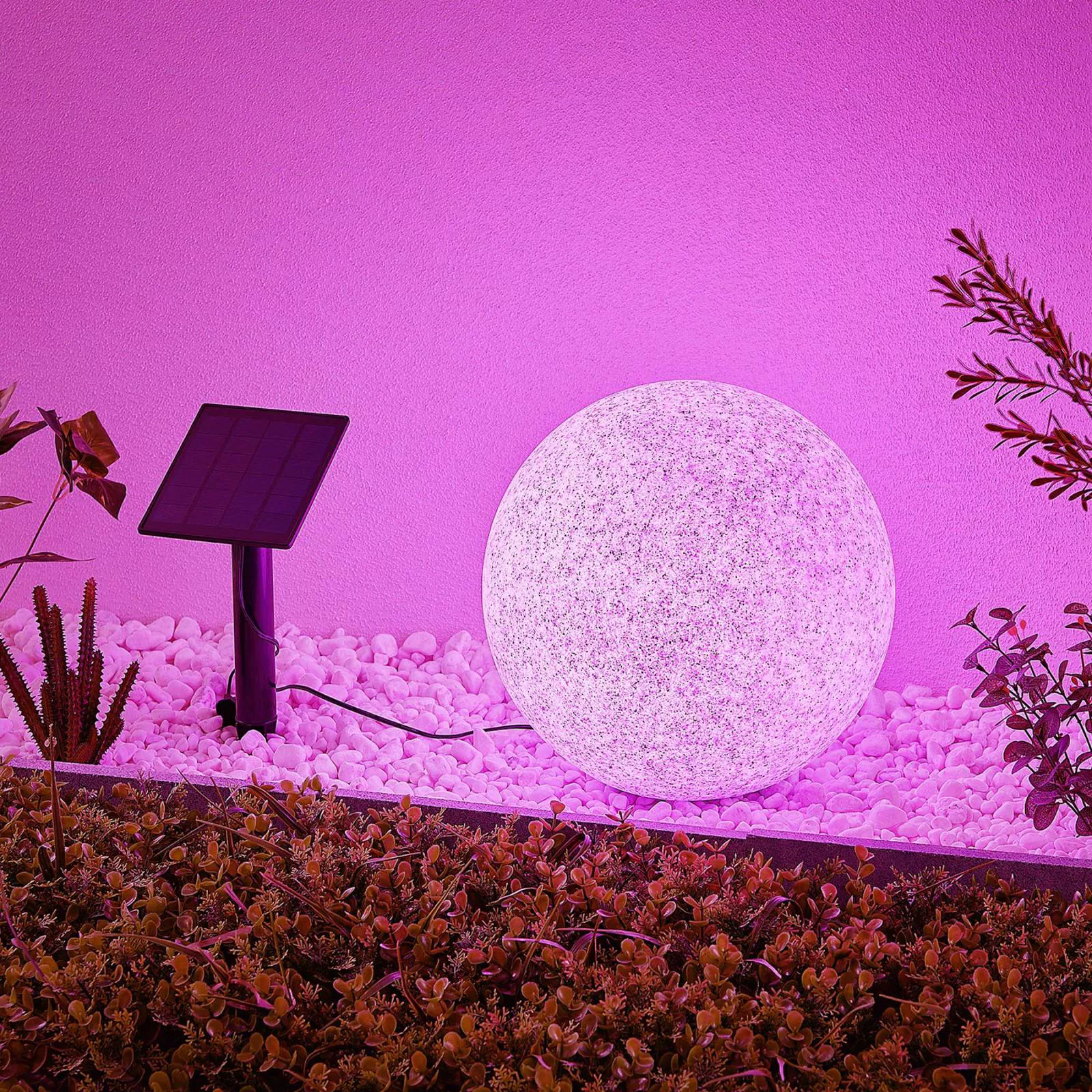Lindby Hamela LED-Solar-Dekoleuchte, RGB, 30 cm günstig online kaufen